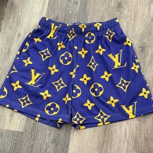 Bravest Studios Purple Lakers Louis Vuitton Shorts Small